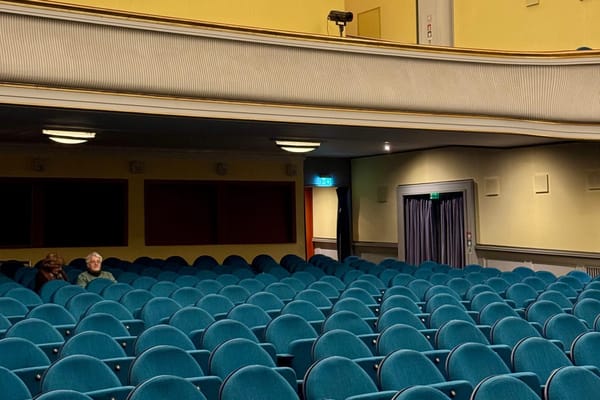 The original 1920s auditorium of the Babylon Berlin cinema.